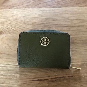 Tory Burch Olive Card Wallet